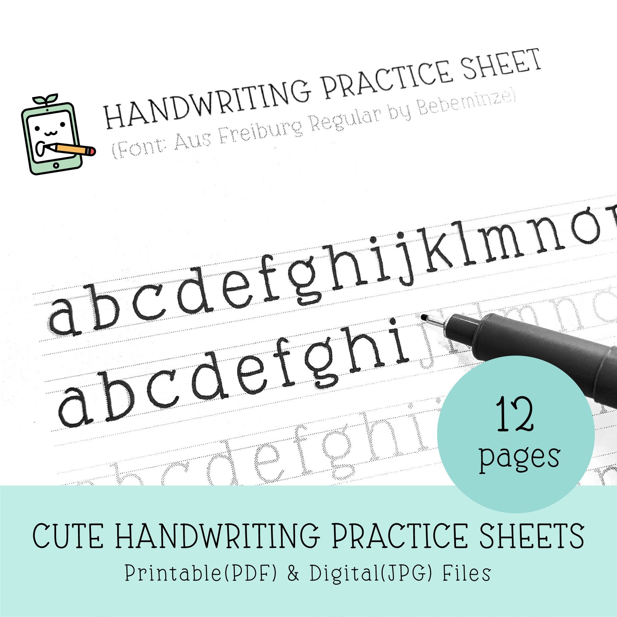 10 FREE Printable Handwriting Practice Sheets (2024) - ABCDee Learning