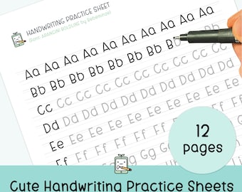 Arancini BoldLine Handwriting Practice Sheets, Alphabet Tracing (Printable PDF)