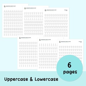 3D Handwriting Practice Sheets: Printable Alphabet Worksheets (PDF ...
