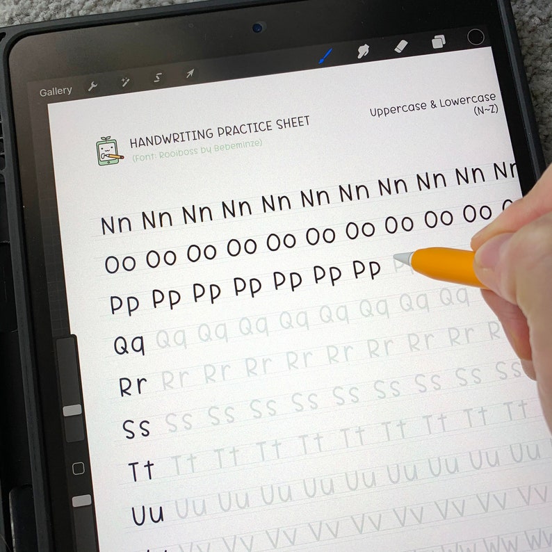 Hojas de trabajo imprimibles para practicar la escritura a mano: lindo ...