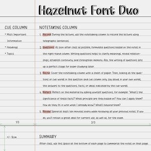 K&ouml;nnte beinhalten: Ein Schwarzwei&szlig;bild eines Studienleitfadens mit zwei Spalten mit den Bezeichnungen "Cue Column" und "Notetaking Column". Die Spalte Cue Column listet "Most Important", "Information", "Headings" und "Topics" auf. Die Spalte Notetaking Column listet f&uuml;nf Schritte zum Notieren auf: "Record", "Questions", "Recite", "Reflect" und "Review".