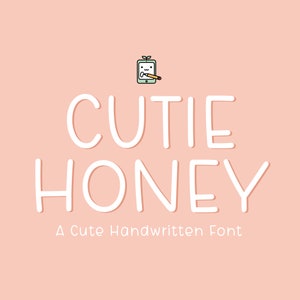 Cutie Honey, Police manuscrite, Police d'écriture manuscrite, Police d'étude, Police simple, Police mignonne, OTF, Multilingue, Police Goodnotes, Police de prise de notes