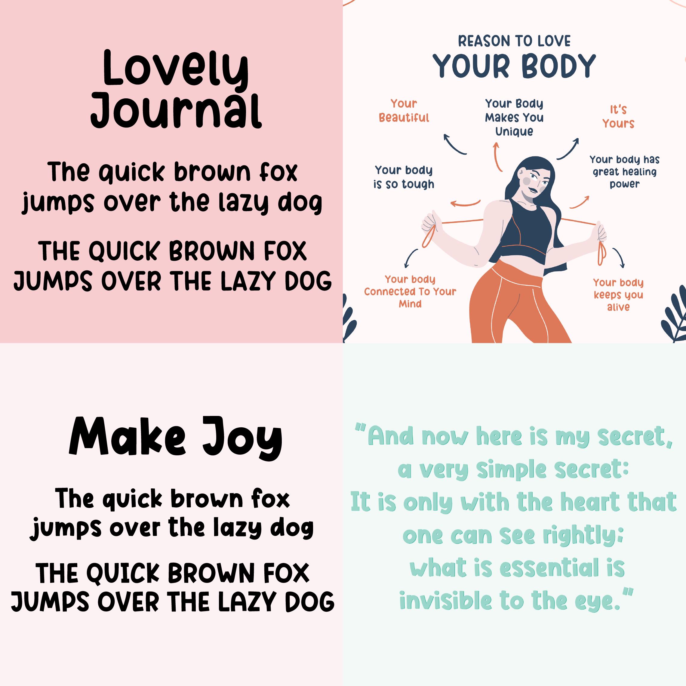 Cute and Quirky Font Bundle Handwritten Fonts for Study Notes & Carft ...