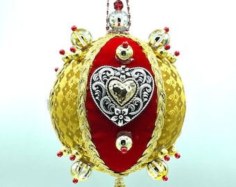 My Heart-A Celebration/Memory Ornament Ball for Weddings, Anniversaries, Christmas Valentine Home Decor/Gift