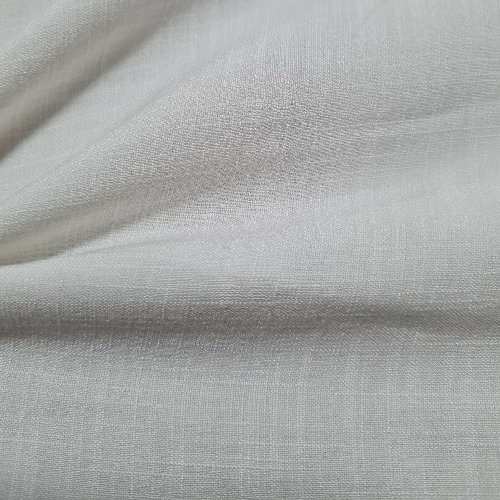 Fabric Linen Look Viscose 55 Wide Off White Etsy