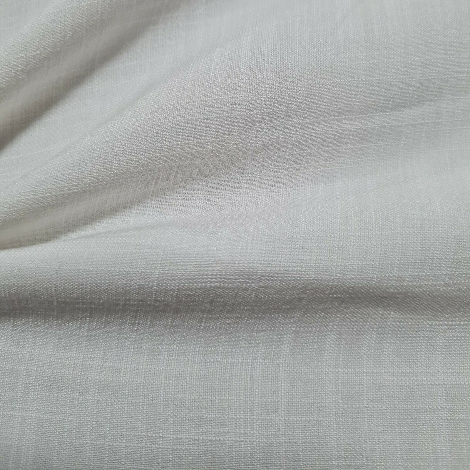 Fabric Linen Look Viscose 55 Wide Off White | Etsy