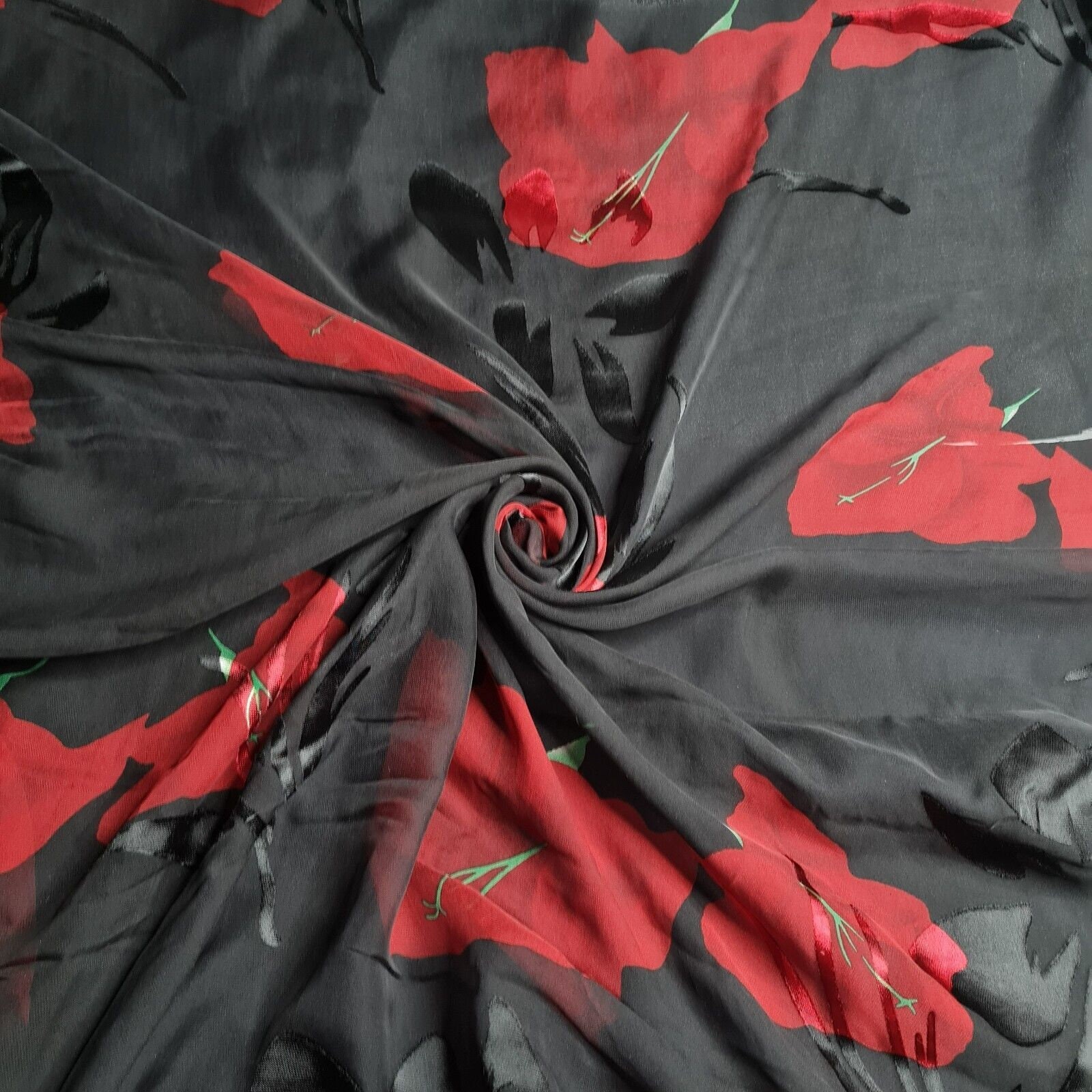 Silk Burnout Fabric 