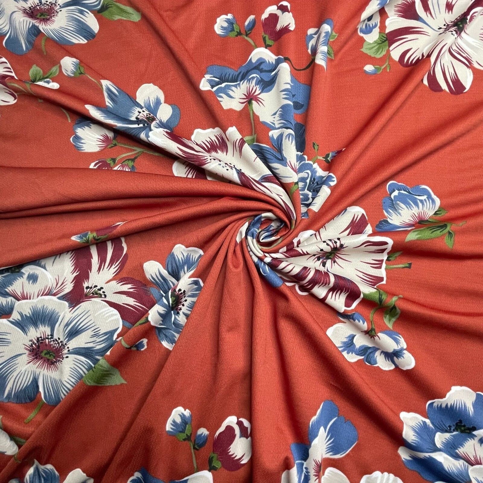 Stretch Jersey Fabric Spotted Printed 55 Wide Sold By Metre