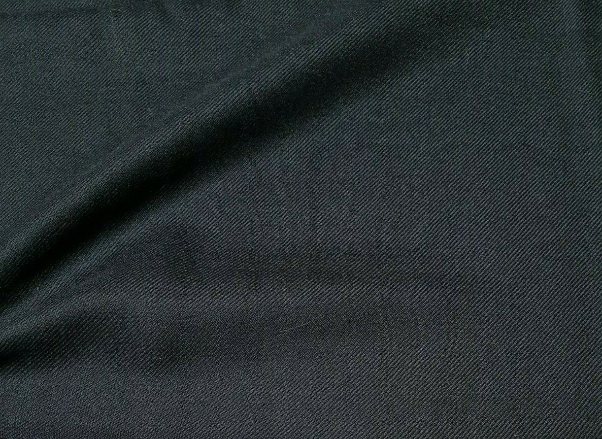Twill Fabric Viscose Wool Blend Navy Colour Sold By The Metre Etsy