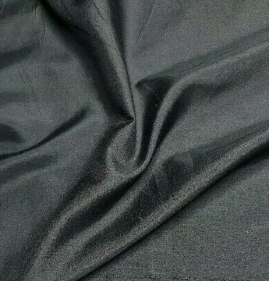 100% Cotton Black Fabric Plain Material for Crafts Clothing Fashion  Interior, Fabric By The Metre 150cm width in 0.5m lengths