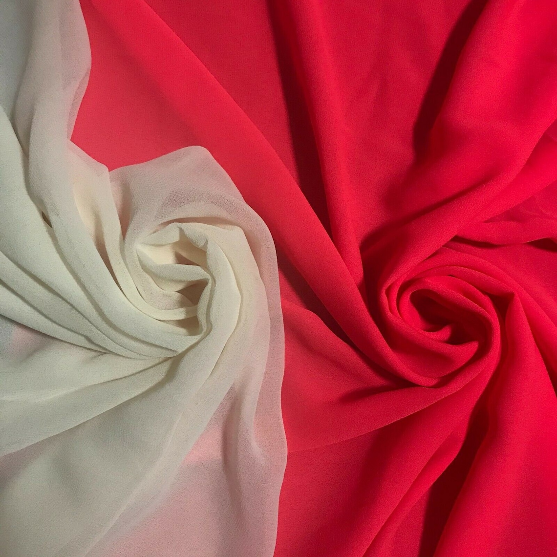 Crepe Chiffon Fabric Polyester 55 Wide Dress Blouse Etsy