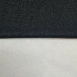 56 100% Rayon Georgette Solid Black Medium Weight Woven Fabric By the Yard