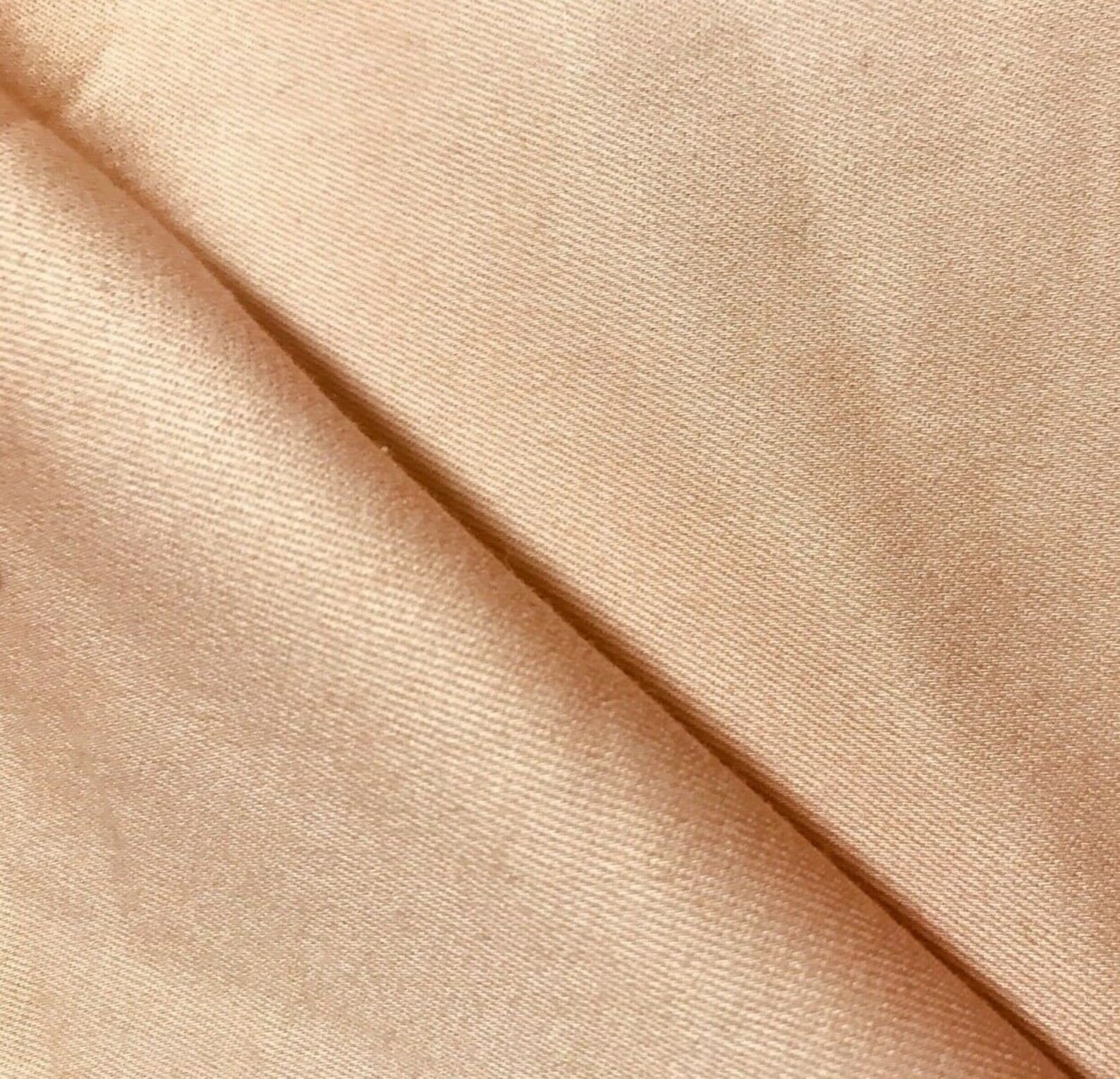 Peach Colour Stretch Cotton Polyester Fabric Sold By The Metre Etsy
