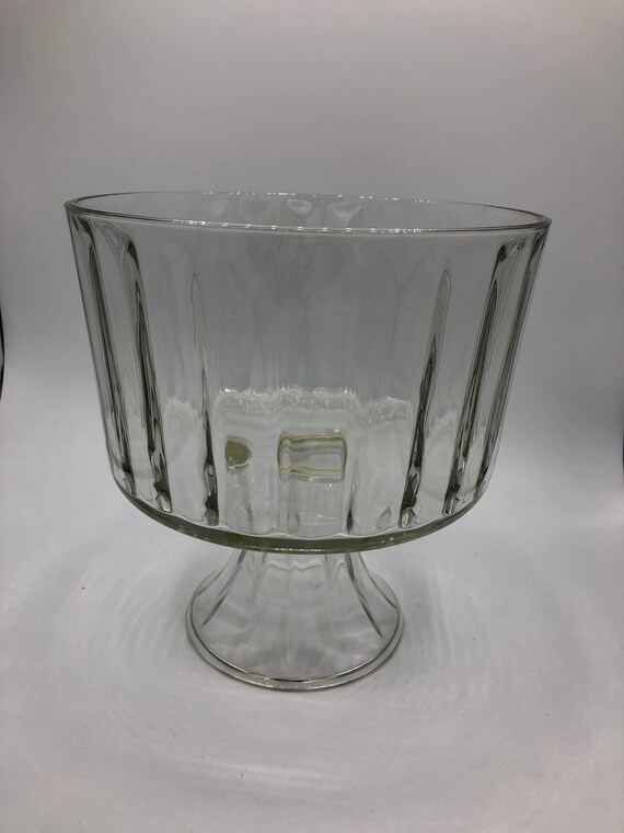 Elegance by Indians Glass Footed Trifle Bowl Etsy