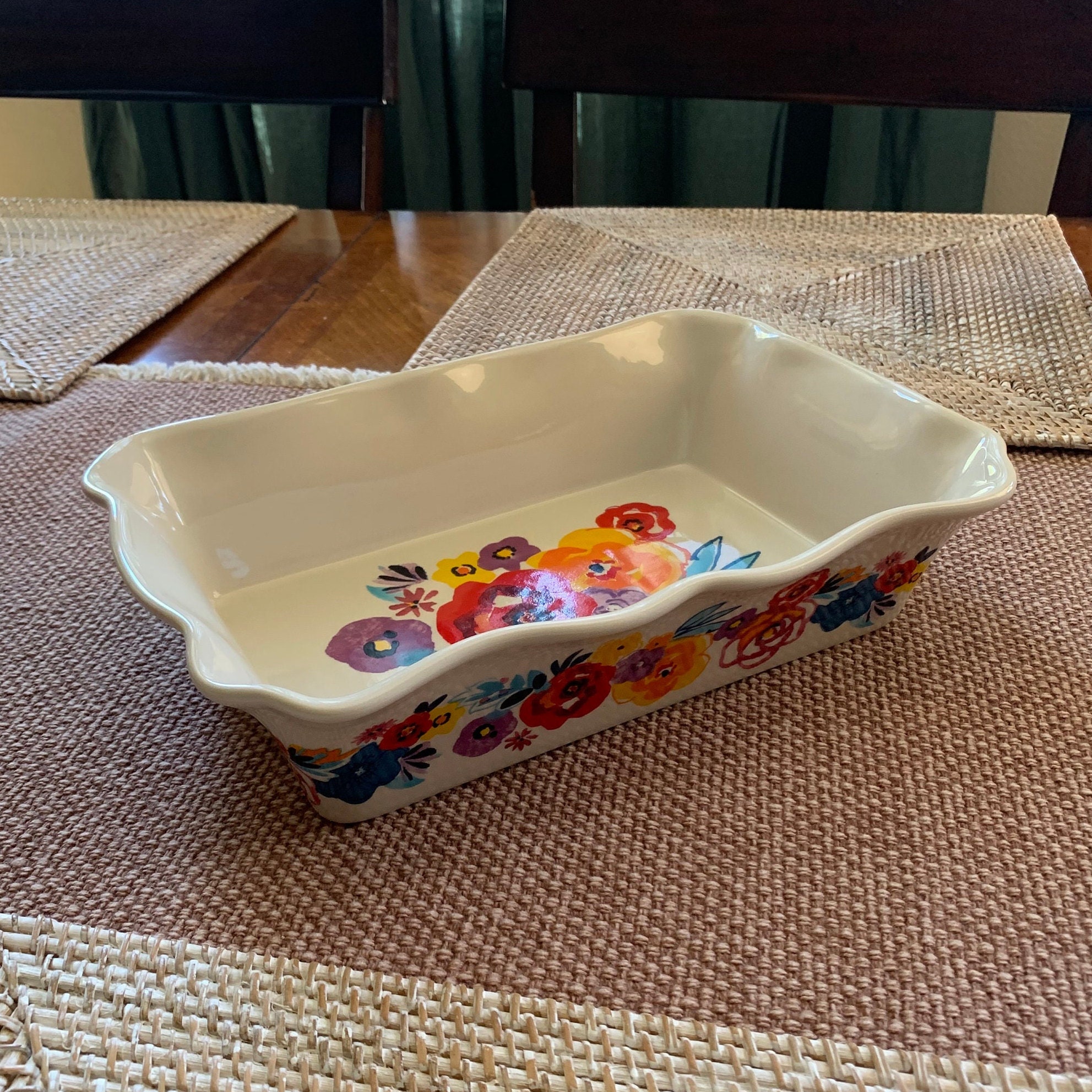 THE PIONEER WOMAN Rectangular Ruffle Top Ceramic Bakeware Dish Preowned Etsy UK