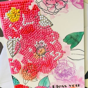 Diamond art greeting card