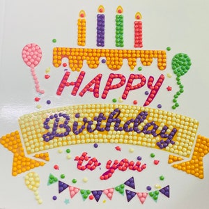 Special shaped Diamond drills Birthday Card