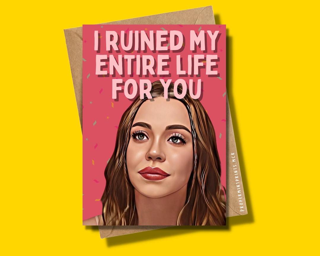 Euphoria Birthday Card Cassie Birthday Card Euphoria Greeting Card I