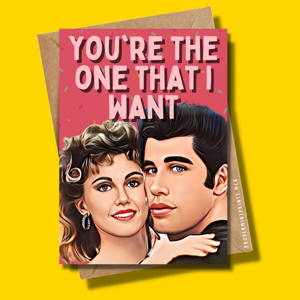 Grease Birthday Card Etsy UK