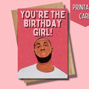Stormzy imprimível você é o cartão de aniversário da menina | Música da sujeira do rapper cartão comemorativo | Cartão de aniversário engraçado para sua namorada BF Bestie Merky