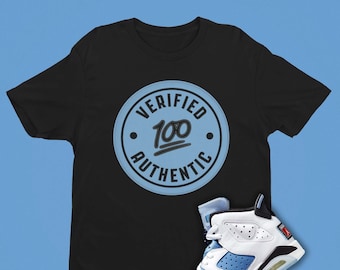 Koszulka University Blue Jordan 6 Matching - Koszulka Retro 6 - Zweryfikowany autentyczny T-shirt Air Jordan 6 University Blue Matching Sneaker