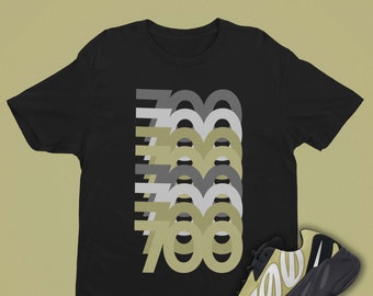 YEEZY 700 Resin Match Tee | 700 Stack Tshirt | KANYE Shirt, 700 Stack Tshirt, Sneakers Graphic Printed Yeezy 700 Tee