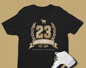 Jordan 12 michigan shirt best sale