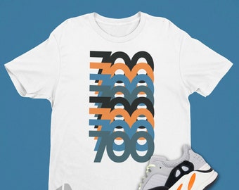 Camisa 700 Stack a juego con YEEZY 700 Waverunner - Camisa 700 Yeezys Wave Runner - Sneakers Yeezy 700 Camiseta gráfica