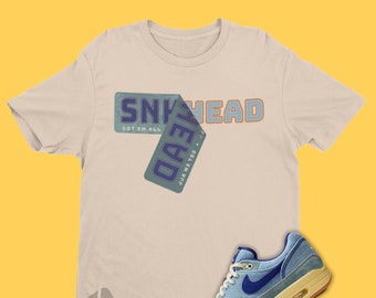 Retro Air Max 1 Shirt Match - Air Max 1 Dirty Denim Matching Shirt - Sneaker Stickers SVG
