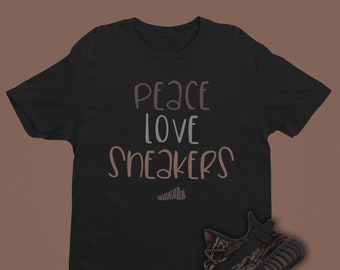 YEEZY 350 Mx Rock Match Tee, KANYE Shirt, 350 V2 MX Rock Tshirt, Peace Love Sneakers Grafik Bedruckt Yeezy 350 Tee