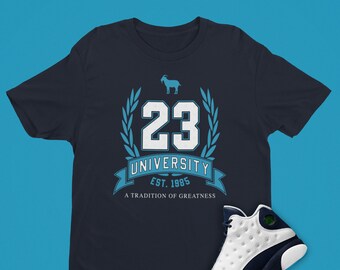 Air Jordan 13 Obsidian 23 University Unisex T-Shirt, Retro 13 Shirt, UNC Tar Heels Shirt, UNC Tar Heels Gift, Sneakerhead Shirt