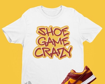 Dunk Match Shirt - Juego de zapatos Crazy Tshirt To Match Dunk Midas Gold - Sneaker Match Tee - Sneakerhead Tee