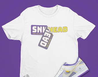 Sneaker Sticker Shirt To Match Dunk Royal - Royal Dunks Matching Shirt - Sneaker Match Tshirt