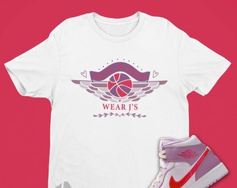Air Jordan 1 Valentine's Day Real Women Wear J's Shirt - Retro 1 Shirt - Valentines Day Jordan 1s Matching Sneaker Tee For Women
