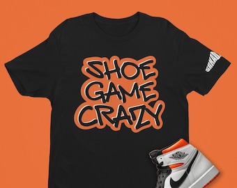 electro orange graphic tee