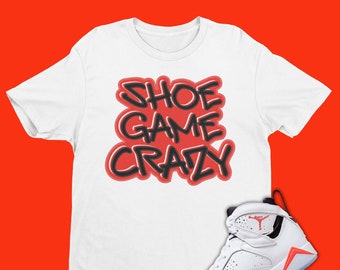 Match Air Jordan 7 White Infrared, 90s Style Sneaker Vibes Only Shirt, Retro White Infrared Tee, Sneaker Matching Tees, Jordan 7 Outfit
