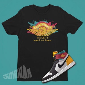 Multi color jordan 1 shirt top