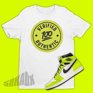 Verified Authentic Shirt To Match Air Jordan 1 Visionaire - Retro 1 Tee - Emoji Sneakers Shirt