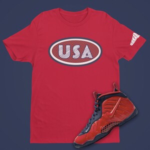 Foamposite Crimson T Shirt Etsy