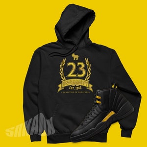 jordan black and gold sweatshirt