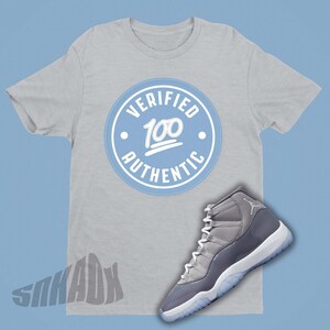 AIR Jordan 11 COOL グレーに合う検証済みの本物のシャツ、絵文字 T シャツ、レトロ 11 SVG、Air Jordan スニーカー T シャツ ギフト、スニーカーヘッド ギフト