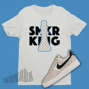 AIR FORCE 1 King’s Day Sneaker King Shirt, SNEAKERHEAD Shirt, Chess Design, Populaire AF1 Sneaker Tee Shirt Cadeau pour ami, Sneaker Cadeau