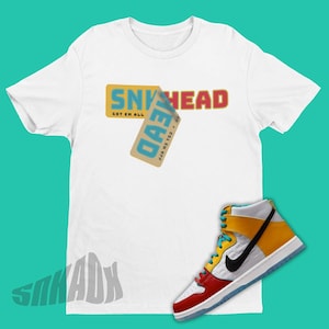Sneaker Stickers Shirt To Match Dunk High All Love No Hate - Retro Dunk Matching Tee - Skater Shirt To Match Froskate Dunks