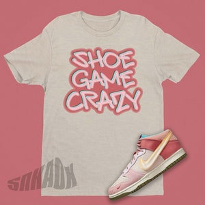 Camisa louca do jogo de sapato, camisa de leite fresco de morango dunk, camiseta de tênis, camiseta de designer de tênis dunk, presente, camisa de skatista