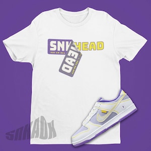 Sneaker Sticker Shirt To Match Dunk Royal - Royal Dunks Matching Shirt - Sneaker Match Tshirt