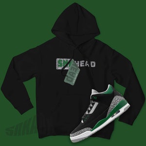 ヤギの絵文字シャツ、エアジョーダン 3 パイングリーン T シャツ、動物