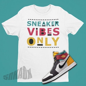 Sneaker Vibes Only Shirt To Match Air Jordan 1 Anthracite - Retro 1 Shirt - 90s Style Shirt To Match AJ1