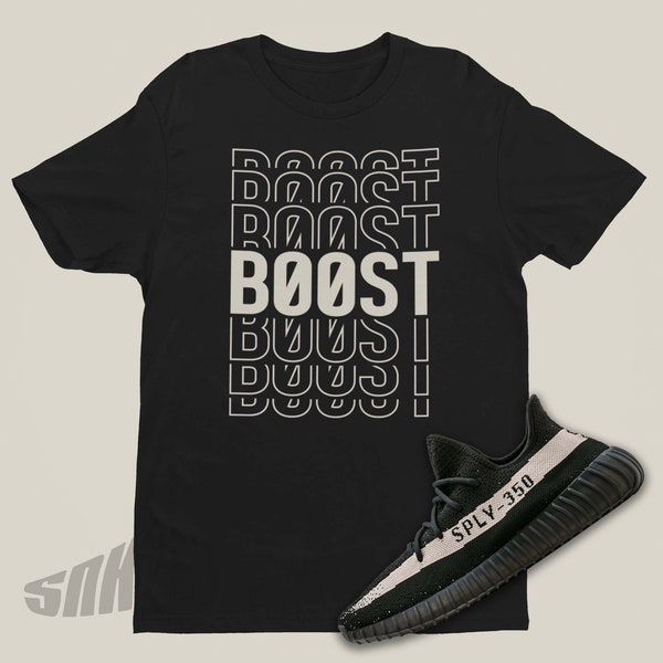 Yeezy 350 V2 Oreo Matching Shirt - Boost Stack Tshirt - Graphic Tee To Match Yeezy 350