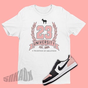23 Greatest Of All Times Shirt To Match Air Jordan 1 gebleichte Koralle - Retro 1 T-Shirt - Emoji SVG - Sneakers Grafik Tshirt für Sneaker Liebhaber