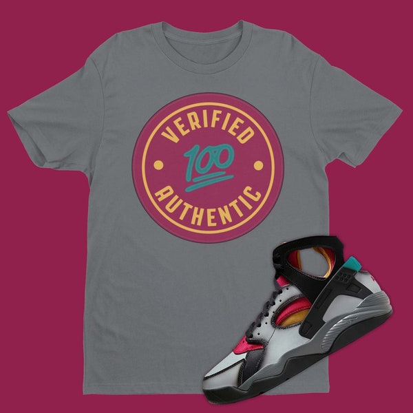 Verified Authentic T-Shirt To Match Air Flight Huarache Bordeaux, Sneaker Ball Outfit, Sneaker Party Tee, Sneakerhead Clothing